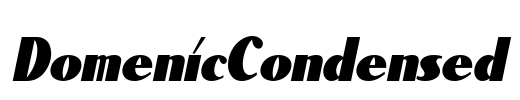DomenicCondensed Font Image