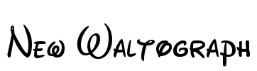 New Waltograph Font Image