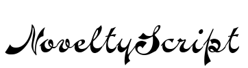 NoveltyScript Font Image