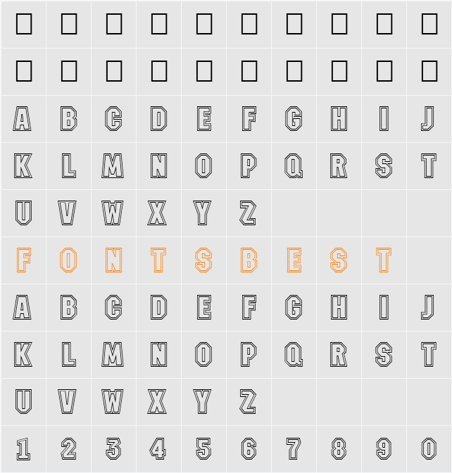 a_MachinaNova2Otl Character Map
