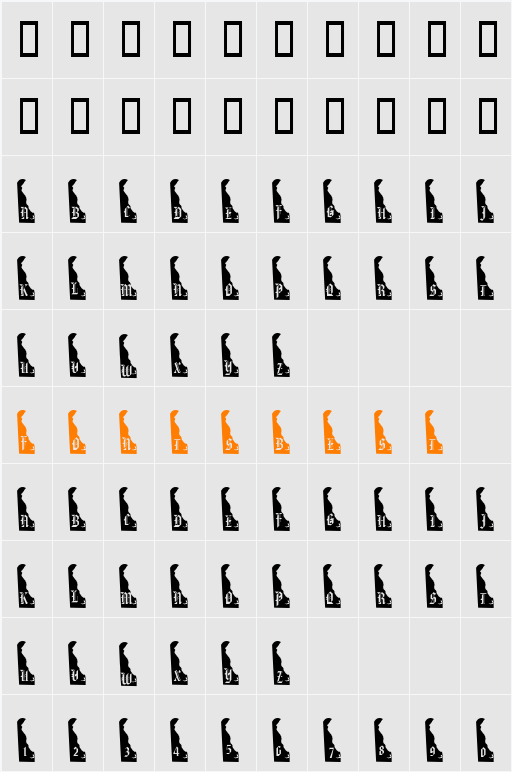 pf_de Character Map