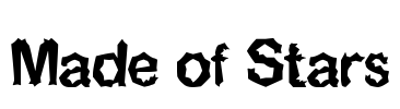Made of Stars Font Image