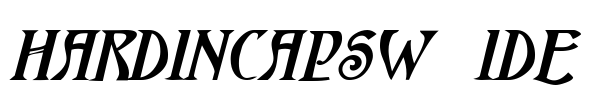 HardinCapsWide Font Image