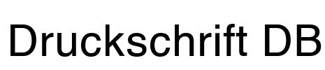 Druckschrift DB