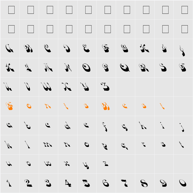 Down Wind Lefty Character Map