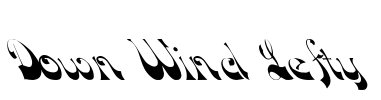 Down Wind Lefty Font Image