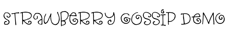 Strawberry Gossip DEMO Font Image