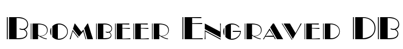 Brombeer Engraved DB Font Image