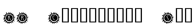 KR California Sun Font Image