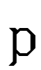 P Font Image