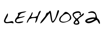 LEHN082 Font Image