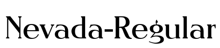 Nevada-Regular Font Image