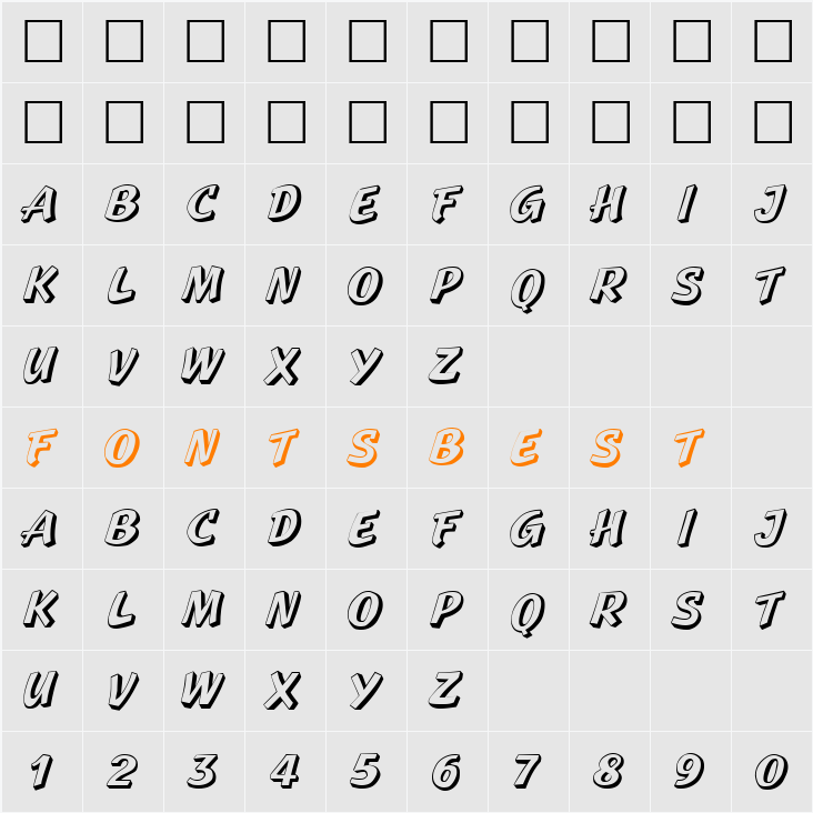 Standout Character Map