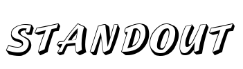 Standout Font Image