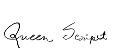 Queen Script Font Image