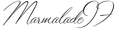 MarmaladeJF Font Image
