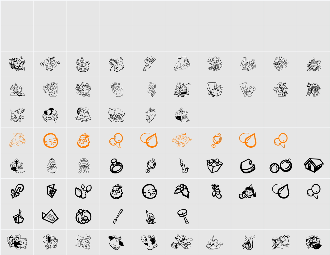 Occasiones Character Map