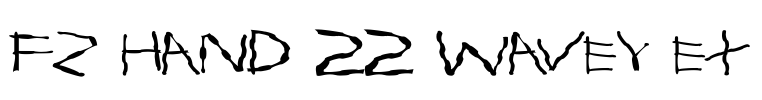 FZ HAND 22 WAVEY EX Font Image