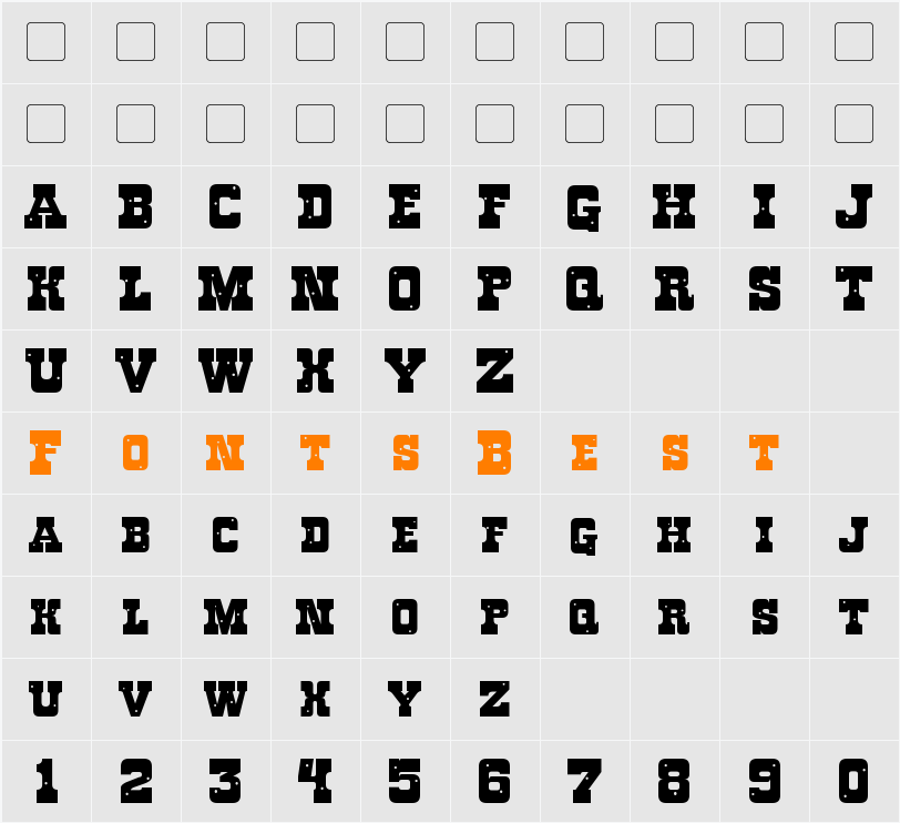 Roughknight Character Map