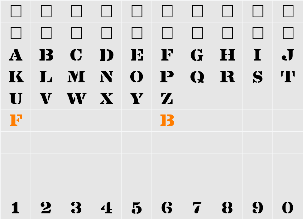 Lintsec Character Map