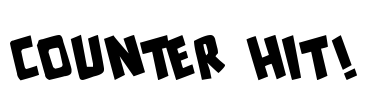 counter hit! Font Image