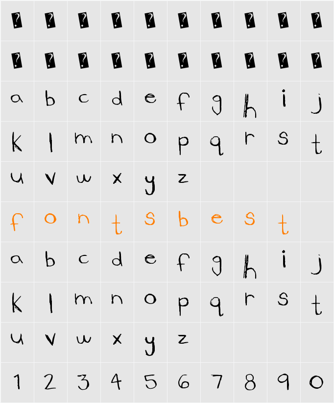 LowerSide Character Map