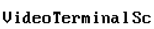 VideoTerminalSc Font Image