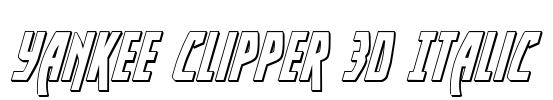 Yankee Clipper 3D Italic