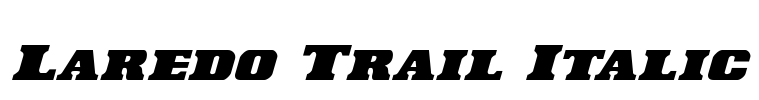 Laredo Trail Italic Font Image