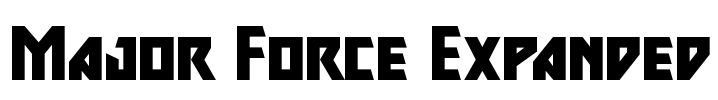 Major Force Expanded Font Image