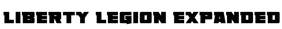 Liberty Legion Expanded Font Image