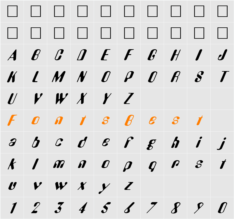 DigitalSurf Character Map
