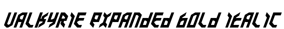 Valkyrie Expanded Bold Italic