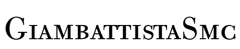 GiambattistaSmc Font Image