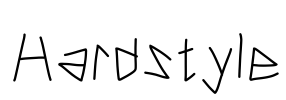 Hardstyle Font Image