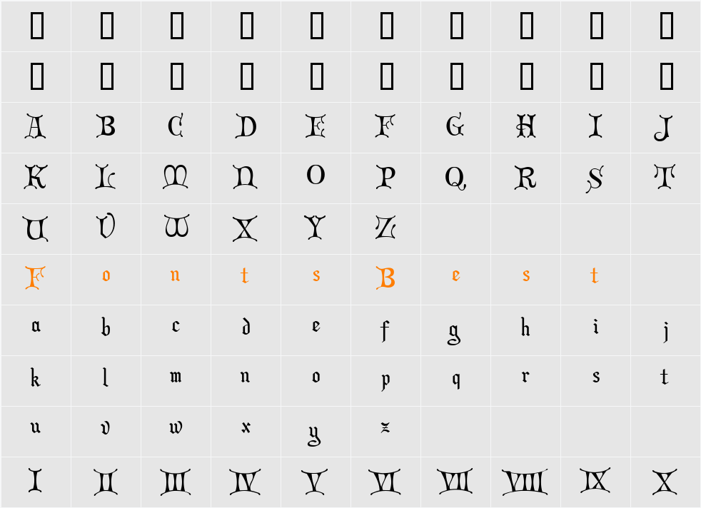 JI-Pencil Character Map