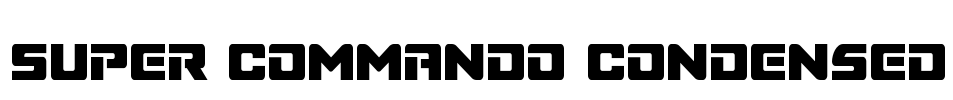 Super Commando Condensed Font Image