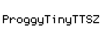 ProggyTinyTTSZ Font Image