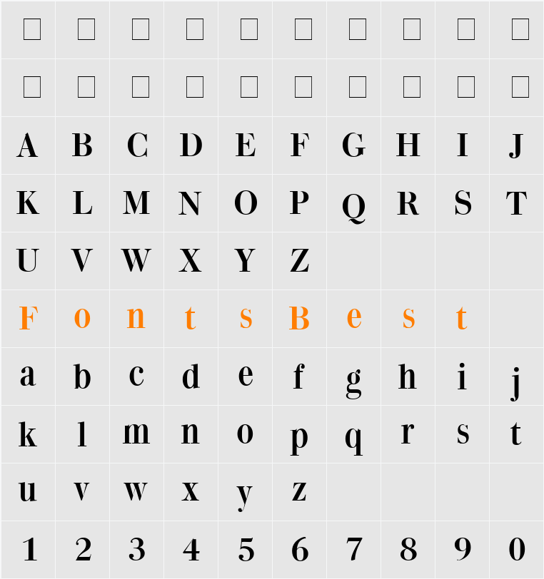 Quantas Character Map
