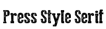 Press Style Serif
