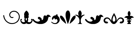 ornaments Font Image