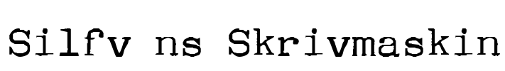 Silfvéns Skrivmaskin