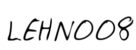 LEHN008 Font Image