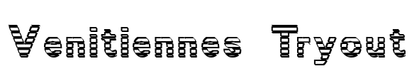Venitiennes Tryout Font Image