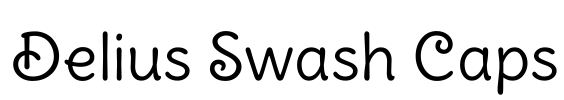 Delius Swash Caps Font Image