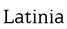 Latinia Font Image