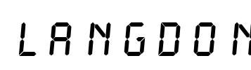 LANGDON Font Image