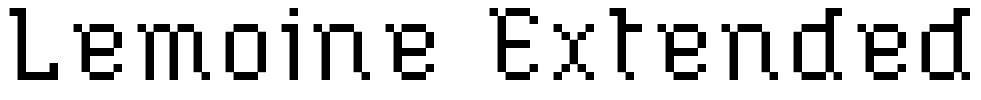 Lemoine Extended Font Image