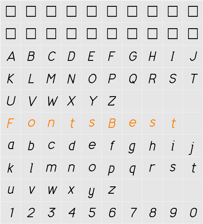 Dude Character Map