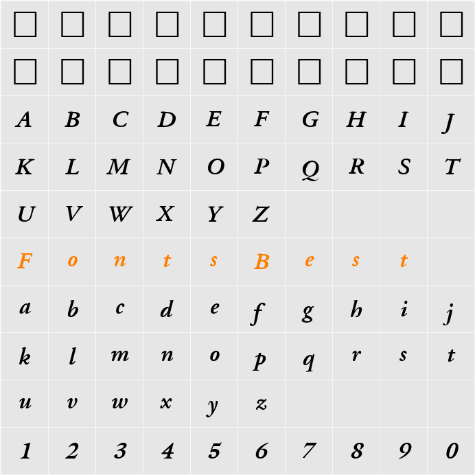 PSL-Paksin Character Map